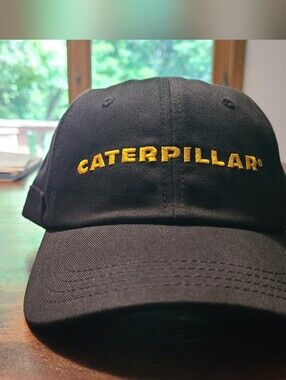 Caterpillar Black & Yellow Embroidered Baseball Cap